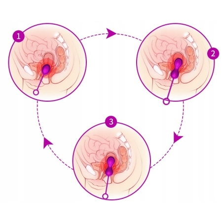 Progresywny zestaw kulki gejszy do ćwiczeń mięśni kegla