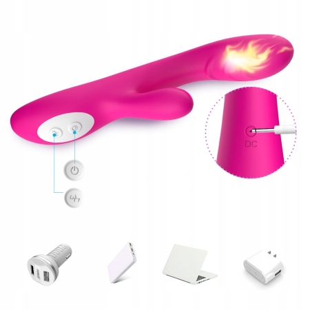 WIBRATOR królik funkcja GRZANIA stymuluje PUNKTU G