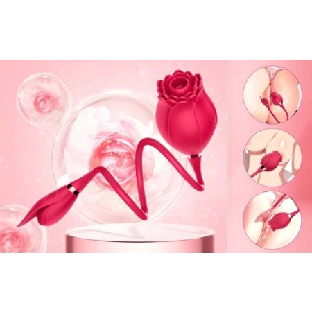 BEZDOTYKOWA STYMULACJA RÓŻA MASAŻER Z WIBRACJAMI