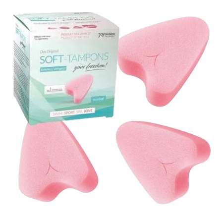 Dyskretne Tampony bez sznureczka 3szt Plaża basen