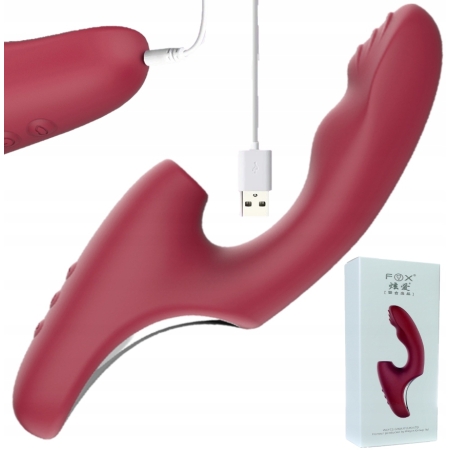 Wibrator WIELOFUNKCYJNY bezdotykowa stymulacja USB