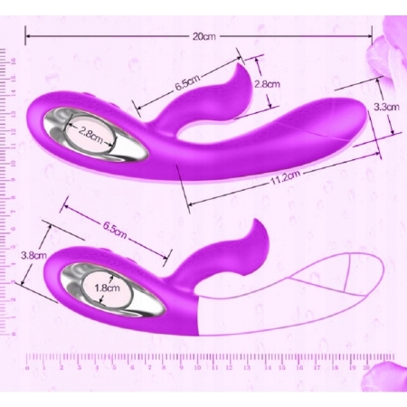 WIBRATOR sex króliczek ŁECHTACZKI 12 wibracji USB