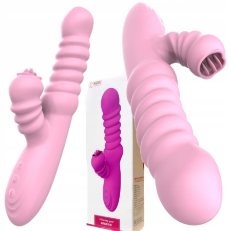 Wibrator Damski Posuwisty sex KRÓLICZEK Rotacyjny