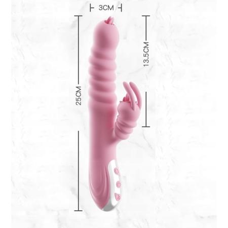 Wibrator Damski Posuwisty sex KRÓLICZEK Rotacyjny