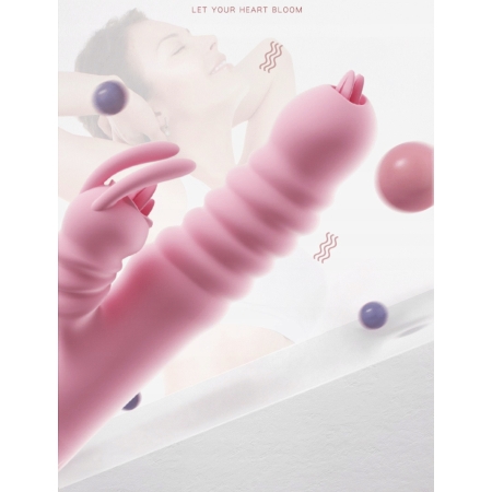Wibrator Damski Posuwisty sex KRÓLICZEK Rotacyjny