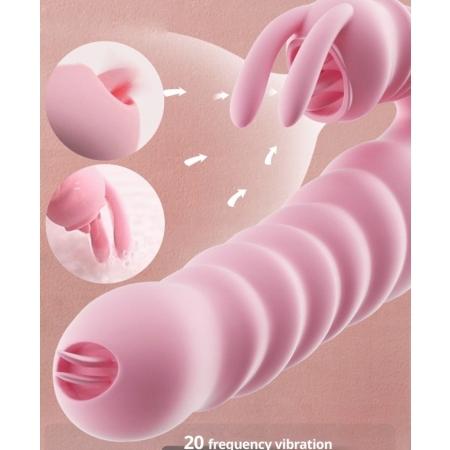 Wibrator Damski Posuwisty sex KRÓLICZEK Rotacyjny