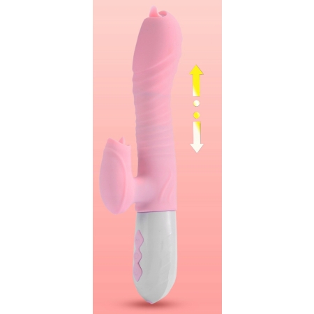 Wibrator Damski Posuwisty sex KRÓLICZEK Rotacyjny