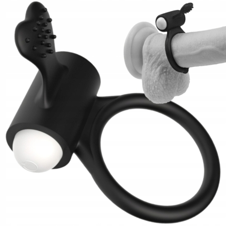 Pierścień erekcyjny na penisa z wibracją ring w kształcie serduszka