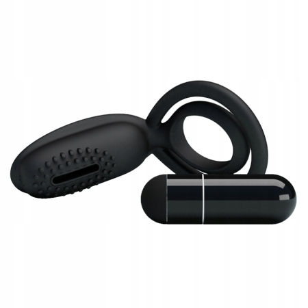 Wibrujący pierścień erekcyjny na penisa ring nakładka wibrator łechtaczki