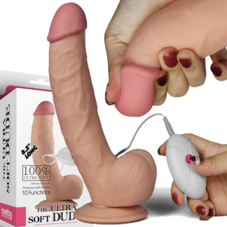 Dildo Na Przyssawce Penis wibrujący+ Pilot Erotyka