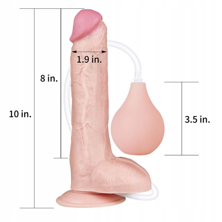 Dildo Z Wytryskiem Realistyczny Duży Penis Erotyka