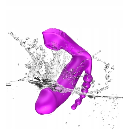 WIBRATOR DO MAJTEK masażer SSĄCY 3w1 PODGRZEWANY