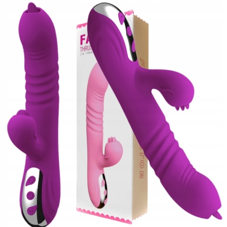 Wibrator Damski Posuwisty sex KRÓLICZEK Rotacyjny