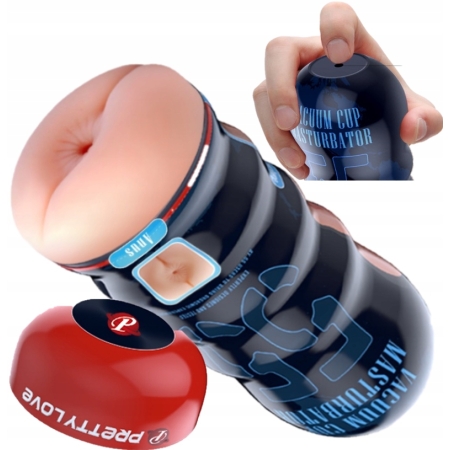 MASTURBATOR MĘSKI SZTUCZNY TYŁEK ANAL SSĄCA PUPA